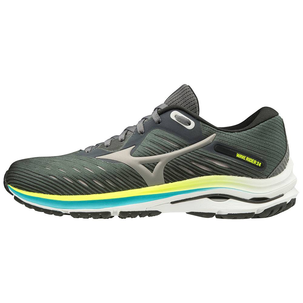 Zapatillas Running Mizuno Wave Rider 24 D (Wide) Mujer Verde Oscuro Comprar NRPH-73018